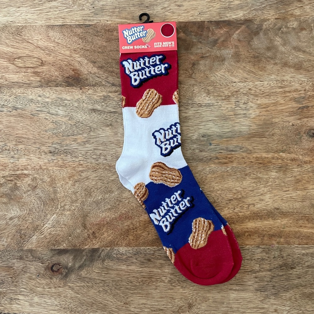 5/$20 NEW Adult Nutter Butter Cookie Socks